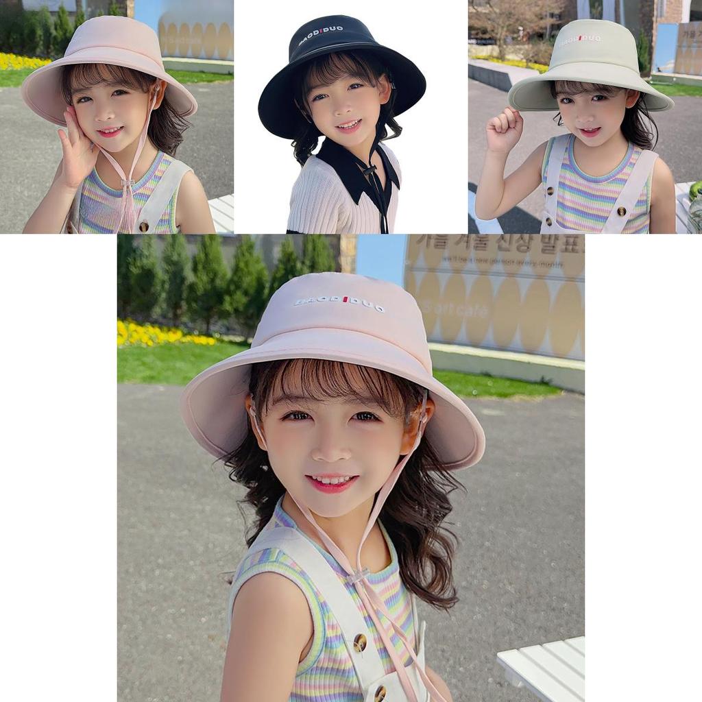 Childrens Summer Ice Silk Fisher Hat With Wide Brim Sun Protection For Outdoor Play