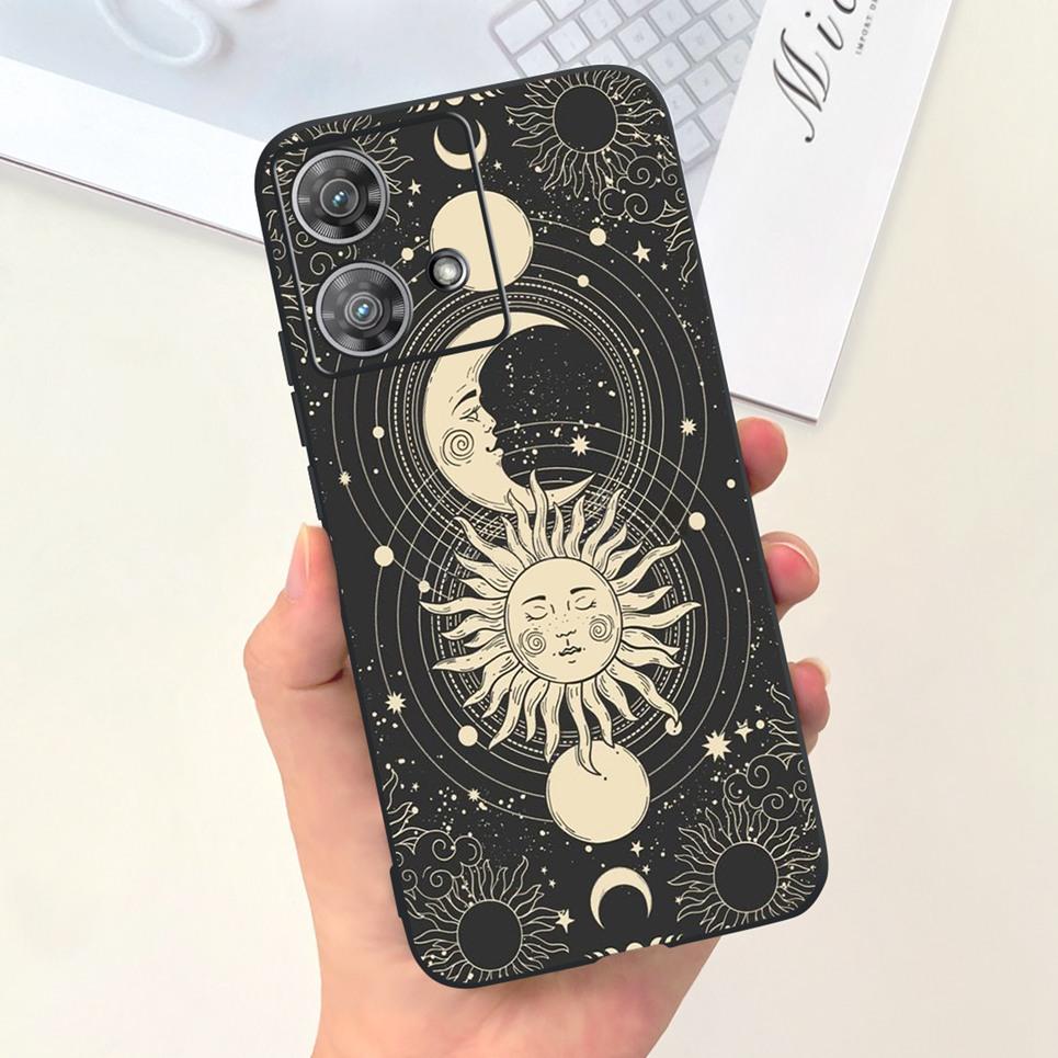 For Motorola Moto Edge 40 Neo / Edge40 / Edge 30 Lite / Edge 20 Lite 20 Pro Phone Case Soft Silicone Black Back Cover Cartoon