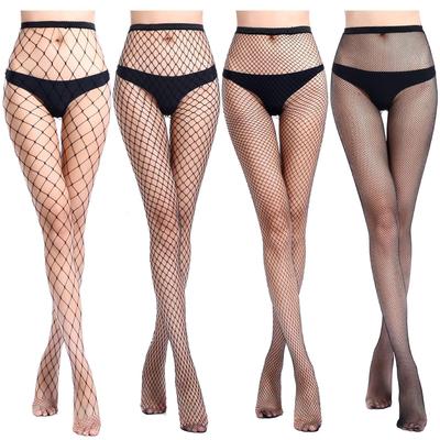 Meias de Rede de Renda Preta Mu Ruan - Meias de Verão Femininas Trendy, Finas, Sexy