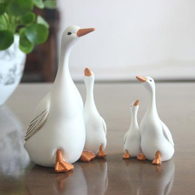 Ente Ornament Ente Harz Künstliche Tragbare Schön aussehende Ornament Schöne Garten Skulptur Für Haus Garten Schlafzimmer