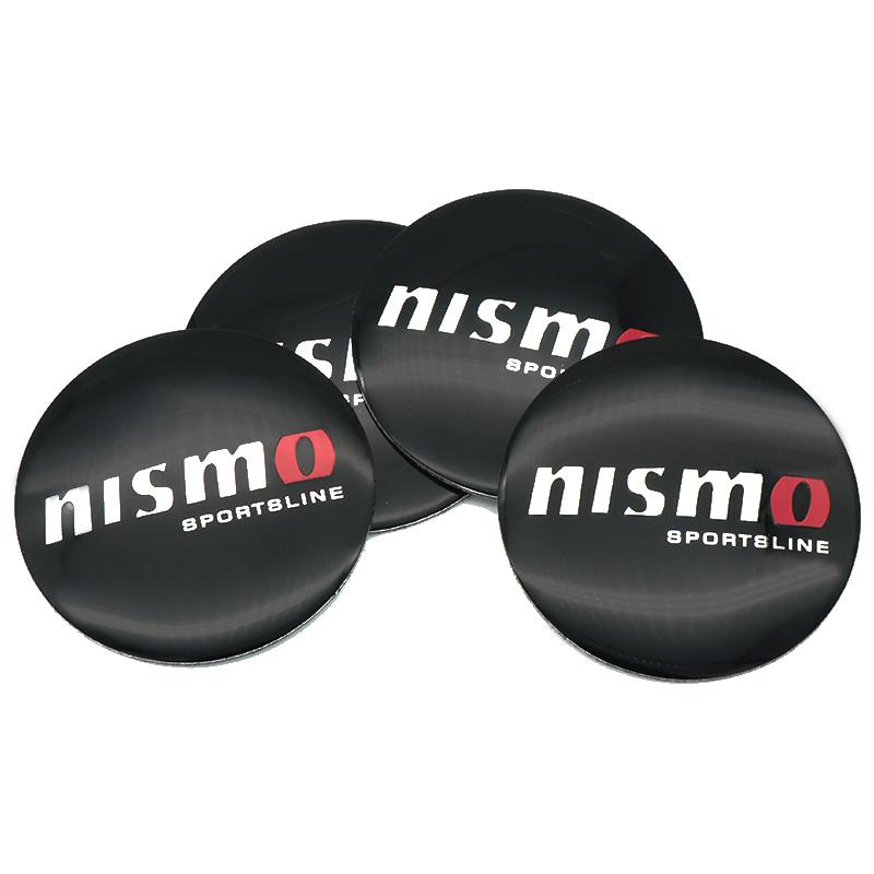 4Pcs Aluminum Metal Emblem Car Wheel Center Hub Caps Sticker Badge For Nissan Nismo X-trail Juke Qashqai J10 Leaf Tiida Note GTR