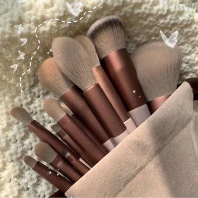 Set 13 Bucăți Pensule Profesionale de Machiaj Cosmetice Pudră Fard de Ochi Fond de Ten Blush Estompare Corector Frumusețe Instrument Machiaj Pensule