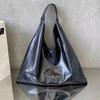 Große Einkaufstasche Korean Fashion Soft PU Patchwork Schwarz Silber Schultertasche Geldbörsen und Handtaschen Designer