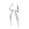 Silver Color Ear Accessories Zinc Zinc Alloy Dangle Earrings Symmetric Elf Ear Cuff Women