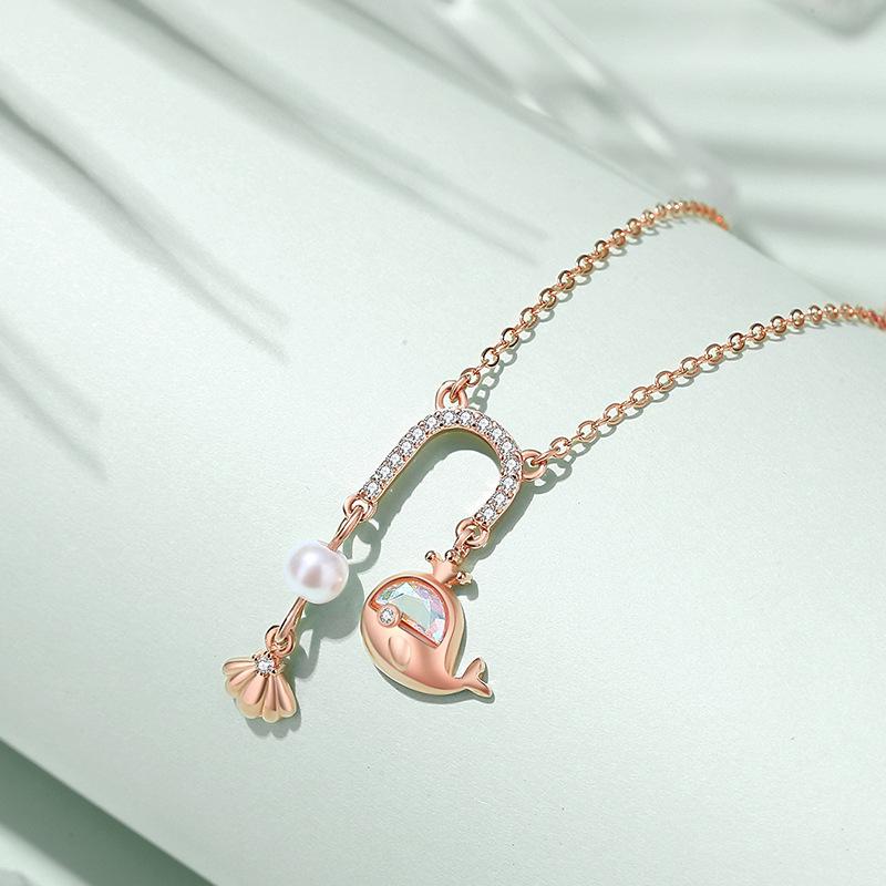 Tancise 925 prata esterlina clássico feminino colar pingente zircão moda presente