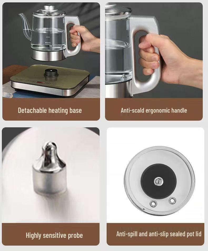 High-Power Automatic Water Filling & Boiling Kettle, 1.5L Capacity, Integrated for Home Use.