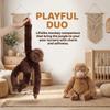Long Arm Monkey Plush Toy Realistice Orangutan Plush Doll Large Plush Monkey Doll  Room Decor