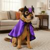 Adjustable Dog Wizard Cape Cartoon Pet Wizard Cloak Cute Cat Cosplay Outfit Pet Dress Up