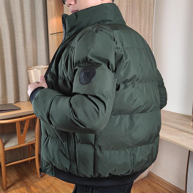 Men's Cotton-padded Clothes Are Warm In Winter, Casual Stand-up Collar, Thickened Cotton-padded Jacket, Large Size Feather Jacket, Men's Jacket.