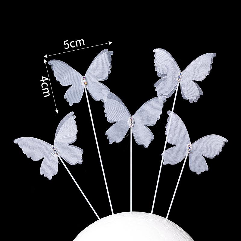 Toppere de tort fluturi roz cu margini aurii - Perfecte pentru sărbătorile de ziua de naștere ale prințeselor