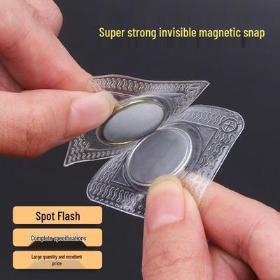 Vodotěsné PVC magnetické zapínání - Neviditelné, pogumované, silné, samolepicí pro DIY tašky.