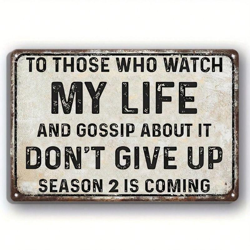 Retro Metal Tin Sign Wall Art Decor for Living Room Garage Man Cave