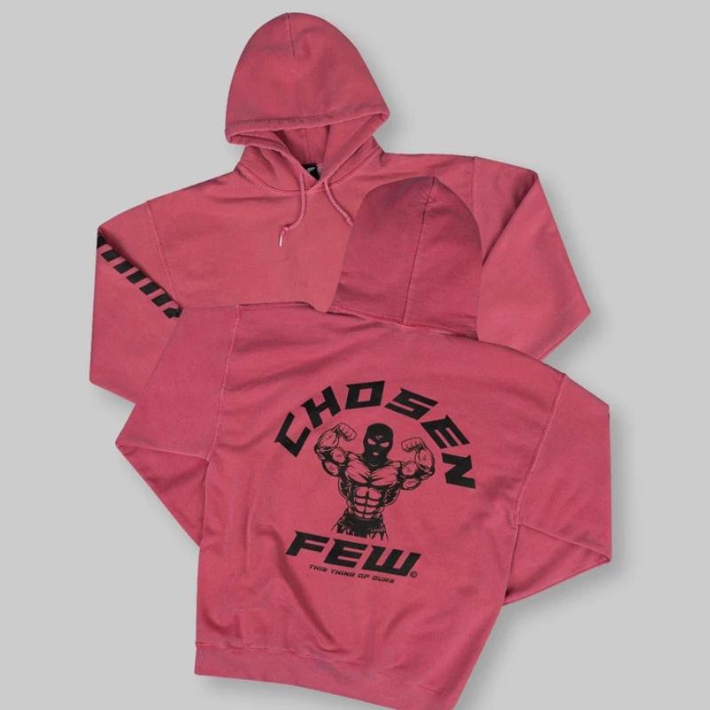 Autumn/Winter 2021 Sporty Loose Men s Hooded Sweatshirt XL розы красного