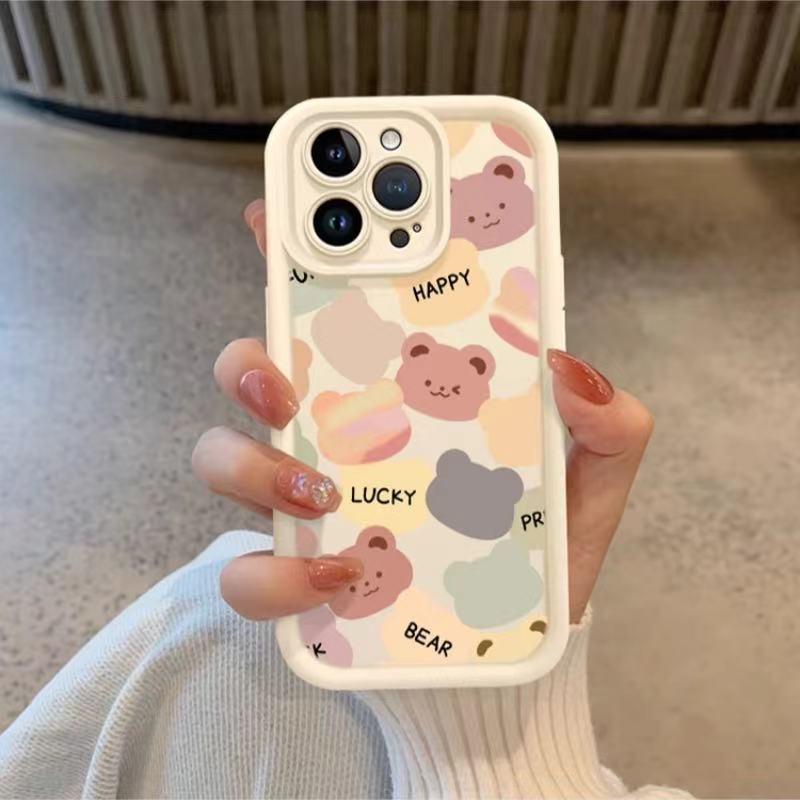 Teddy Bear Full-Screen iPhone Case: Cute, Drop-Proof, Fits iPhone 13/14/15 Pro Max/16 Pro/17 iPhone 16 Pro Max