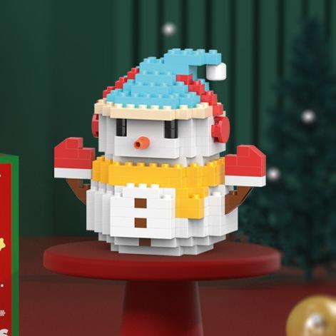 Christmas Series Gift Santa /Claus/ Snowman Reindeer Building Blocks Educational Assembly Festive Toy