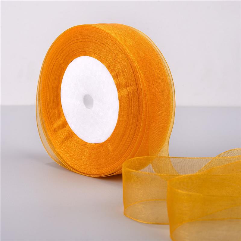 2.5cm * 50 Yards Lace Gauze Ribbon Chiffon Ribbon Valentine'S Day Transparent Flower Packaging DIY Handmade Straps Lace Fabric