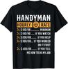 Funny HandyUnisex Hourly Rate TShirt Funny HandyUnisex Gift Cotton Retro Street Fashion Unisexs Shirt Short Sleeve Design Unisex Clothing