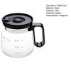 Kaffekopp i glass 16 oz Kaffekanne-stil kopp med lokk Stor kapasitet Varm og kald drikkekopp Gave til kaffeelskere