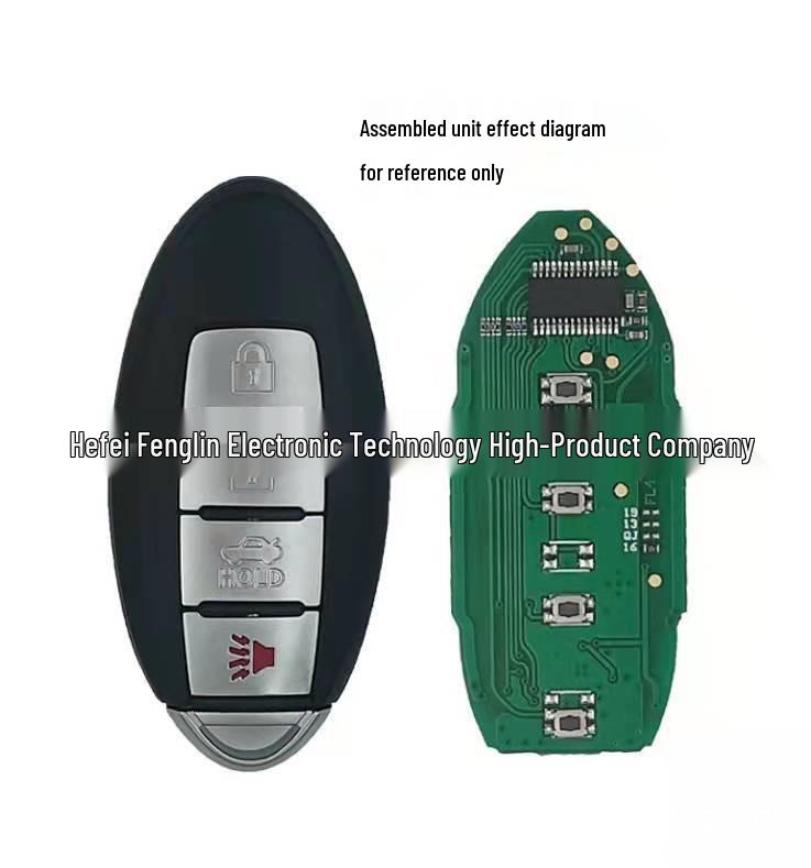 16 Teana Smart Board Key Fob with 3+1 Buttons and 433 4A Chip Teana