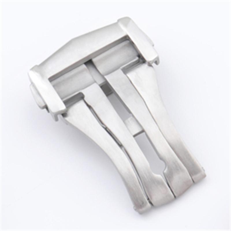 18mm 20mm Metal Watch Band Buckle for Omega Stainless Steel Folding Buckle Silver Black Clasp Deployment Clasp Accessories