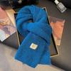 Atmosphere blue coffee plaid scarf women's new warm versatile plaid scarf student couple thickened shawl