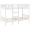 Bunk Bed White 90 x 190 cm Solid Pine Wood