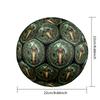Snake Kingdom Emblem Round Football Size 5 Adult Ball Suitable for Training Matches and Outdoor Team.