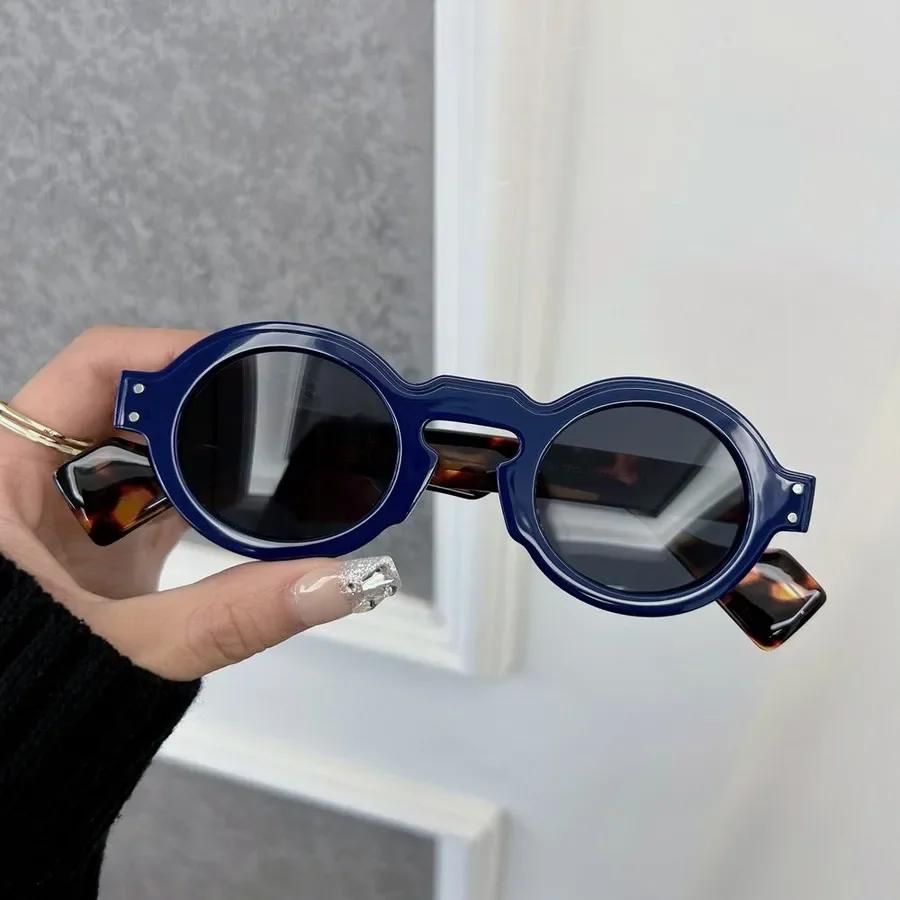 Vintage Round Sunglasses Women Men Cool Mirror Lens Stylish Sun Glasses Female Male Personality Colors