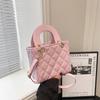 Chic Diamond Quilted Faux Leather Shoulder Bag for Women, Vintage Style Crossbody Hobo Purse, Soft Texture Handbag