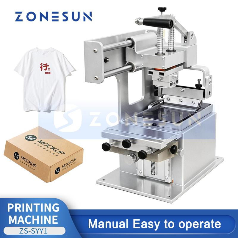 ZONESUN ZS-SYY1 Manual Pad Printing Machine | Pneumatic High-Precision Printer for Cosmetic, Stationery, Electronics, Logo Marki
