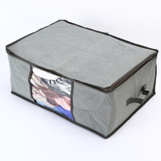 Home Clothes Storage Bag Box Organizer Portable Non-Woven Fabric Quilt Blanket