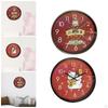 Wall Clock Chinese Year Decor 12inch Decorative Art Hanging for Home Cafe Shop Room