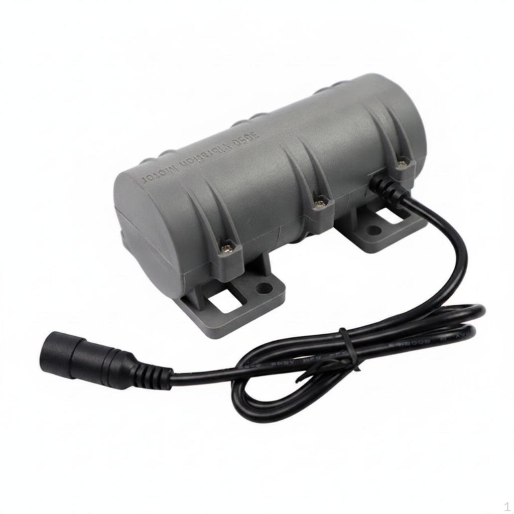 Vibration Motor with Barrel Connector Cylindrical DC Ribbed Electronic Component for
