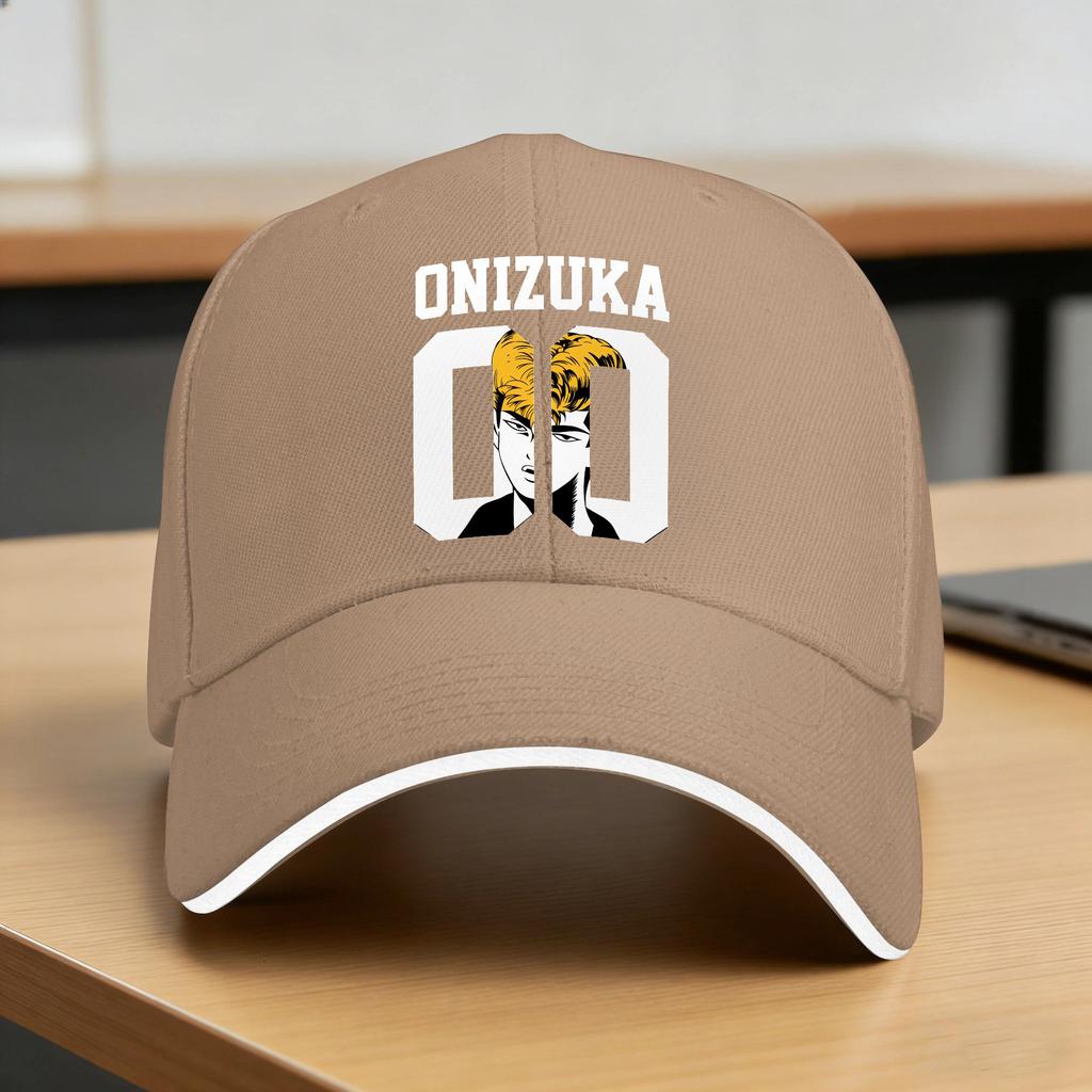 GTO Anime Great Teacher Onizuka Baseball Cap Yk Funny Women Unisex Trucker Hat Breathable Custom DIY Tennis Skate Baseball Caps