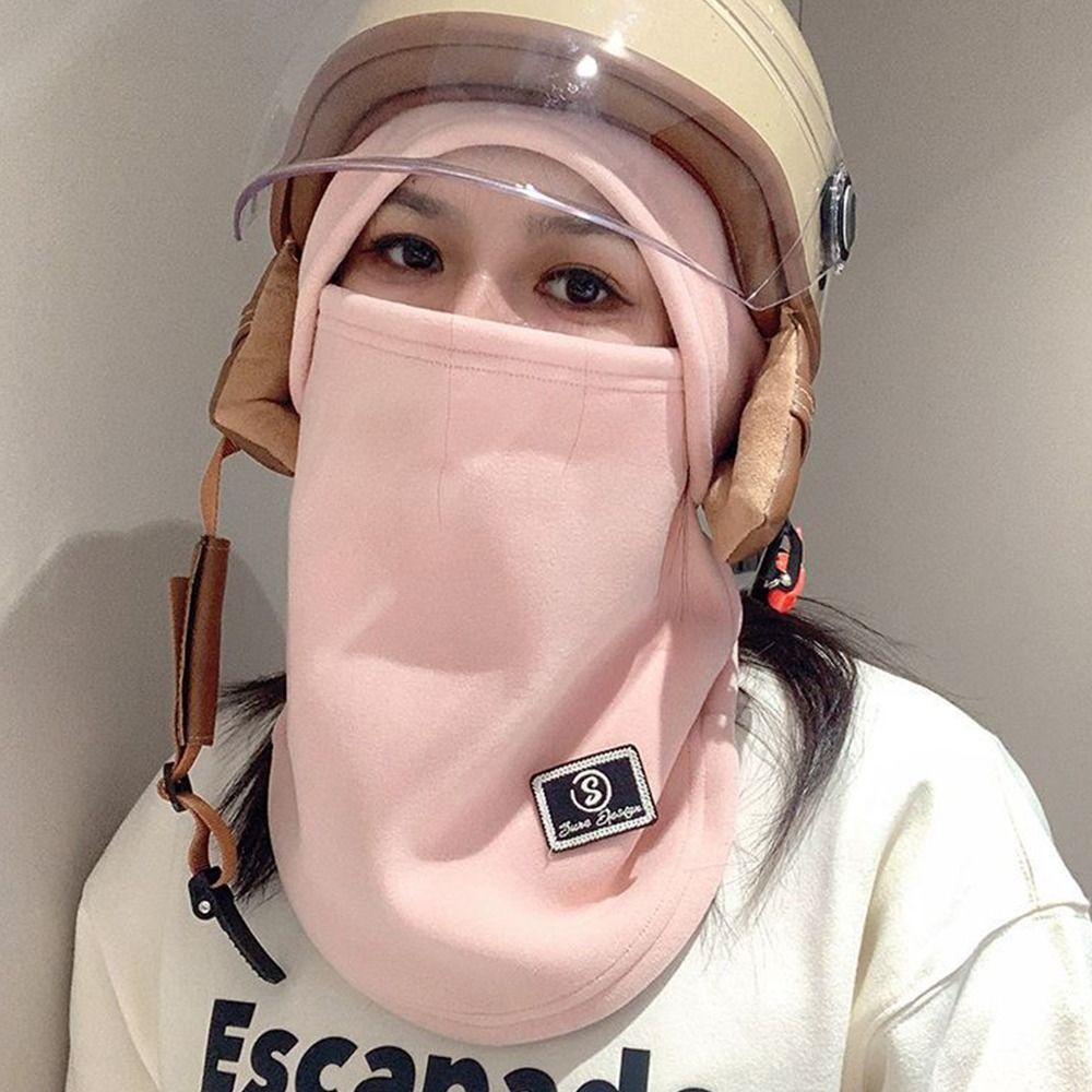 Windproof Fleece Balaclava Hat Velvet Helmet Hat Winter Mask Cap  Outdoor Cycling Skiing