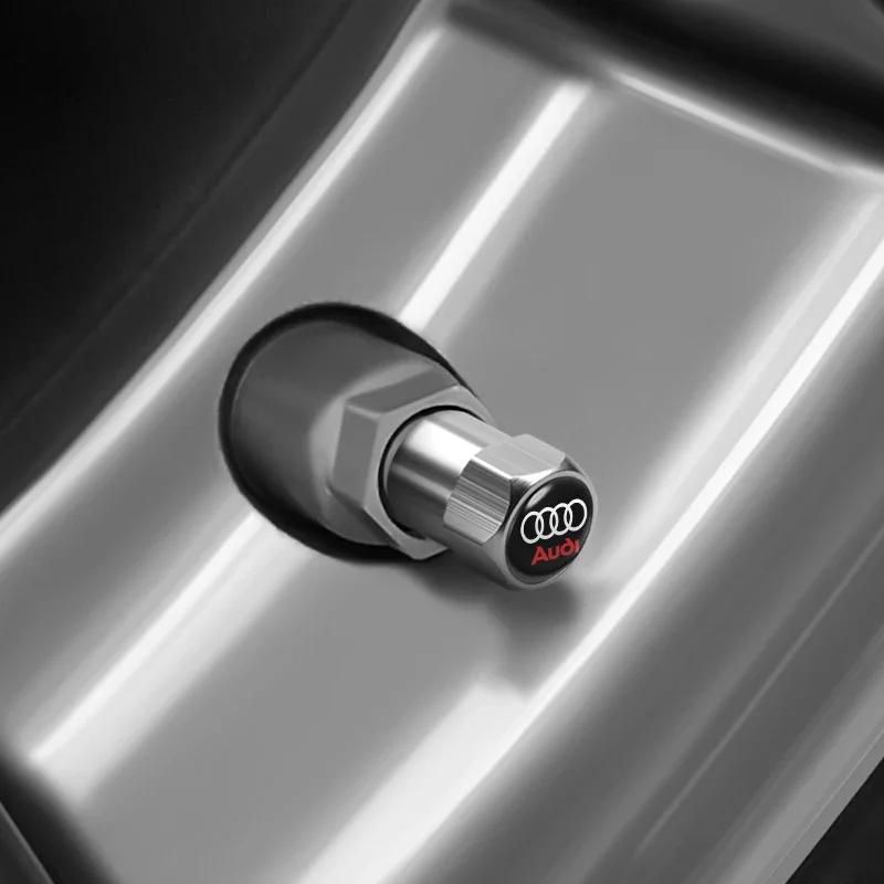4 Stück Metall Auto Rad Reifen Ventil Kappe Schutzabdeckung für Audi Q3 Q4 Q5 Q6 Q7 B8 B6 C6 8p B7 C5 A3 A4 A5 A6 A7 A8 S3 S4 S5 S6
