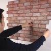 Kolej DIY Cihlový design pro nástěnnou dekoraci Nástěnná nálepka 3D Tapeta Pozadí Tapeta