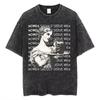 2026 Lavato Vintage Le Donne Sono Nata Per Servire Unisex Femminista Divertente Meme Maglietta Stile Romano Anni '90 Magliette Artistiche Unisex Magliette Unisex Oversize
