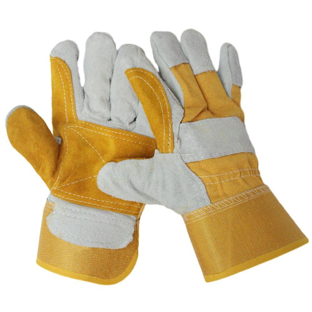 Wear-resistant Leather Working Gloves Labor Protection Welder Work Gloves Cowhide Welding Gloves