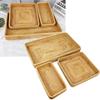 Rattan Tablett Tischplatte Organisation Handgeflochtener Snack Aufbewahrungskorb Multifunktionales Serviertablett 3