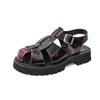 Men's Roman Sandals: Summer Leather Thick Sole Casual Shoes – Large Size