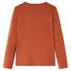 Children's Long-Sleeved Shirt Cognac 128