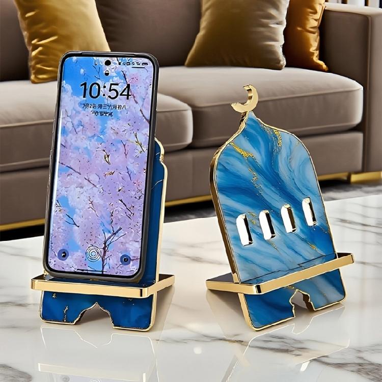 Portable 2 Piece Phone Stand Crafting Mold Middle Eastern Inspired Design with Removable Parts