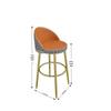 9C Modern Rock Slab Bar Table and Chairs for Living Room, Balcony, Kitchen, or Dining - High-Legged, Long Design with Wine Cabinet Feature
