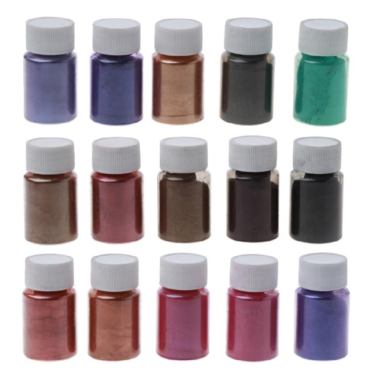 Feiner Glitzer-Glimmer-Pulver-Pigmentpulver für Seife, Farbe, Harz, Basteln 50 Farben