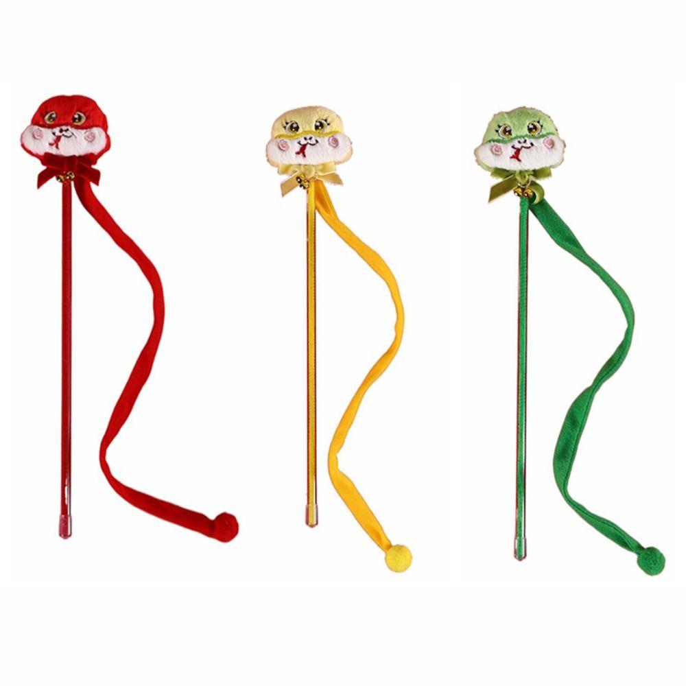 Plush Interactive Cats Teaser Portable Snake Tassel Cat Stick Cat Teaser Wand Relieve Boredom
