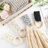 Cotton Rope Macrame Towel Holder Boho Style Wall Towel Rack New Towel Ring Holder  Home Decor