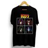 2021 New Fashion Kiss Band Rock Letter Poster Men's T-Shirt Graphics Funny Casual Short Sleeve Round Neck Shirt Hip Hop Tees