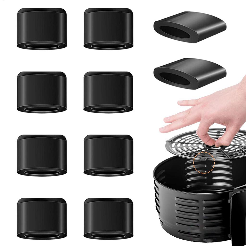 10pcs Air Fryer Replacement Feet, Heat-Resistant Anti-Slip Silicone Pads for Basket Base Protection & Scratch Prevention