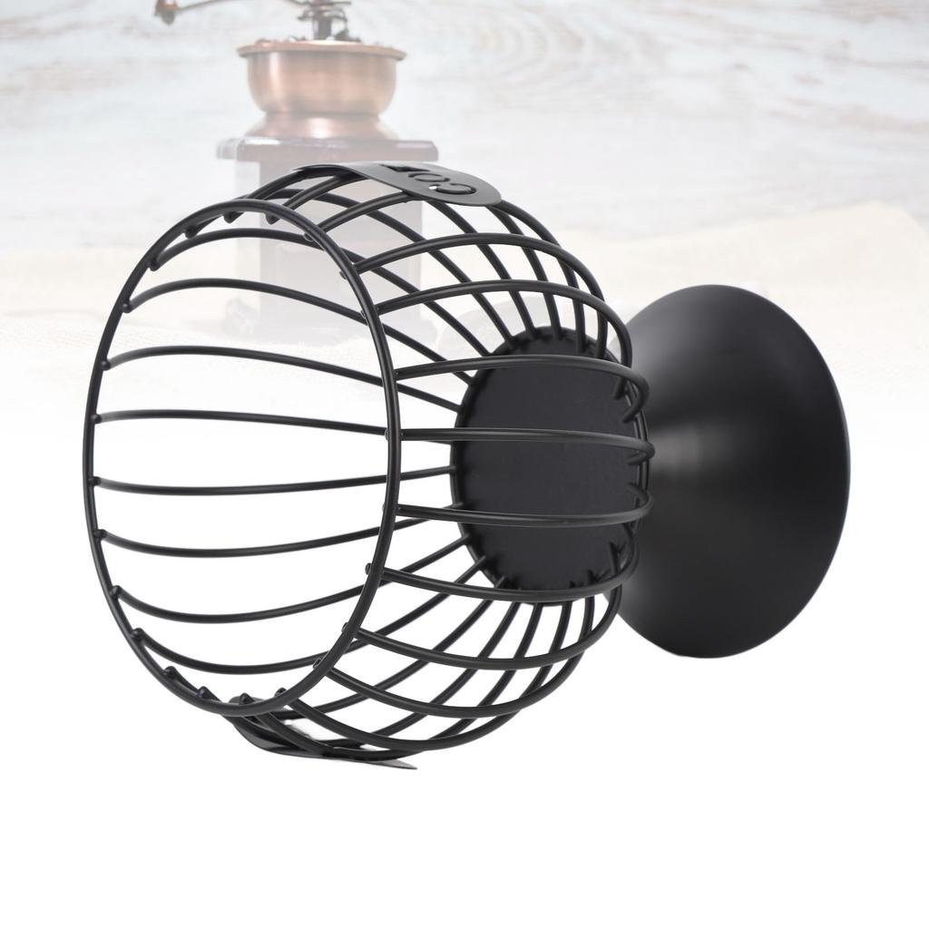 Kaffee Kapsel Korb Beschwerter Boden Eisen Modern Kaffeekapselhalter für Zuhause Schreibtisch Ornament